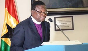 Most Rev Prof Emmanuel Kwaku Asante, Presiding Bishop of the Methodist Church .