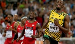 Usain Bolt won the 100m final in 9.79sg.