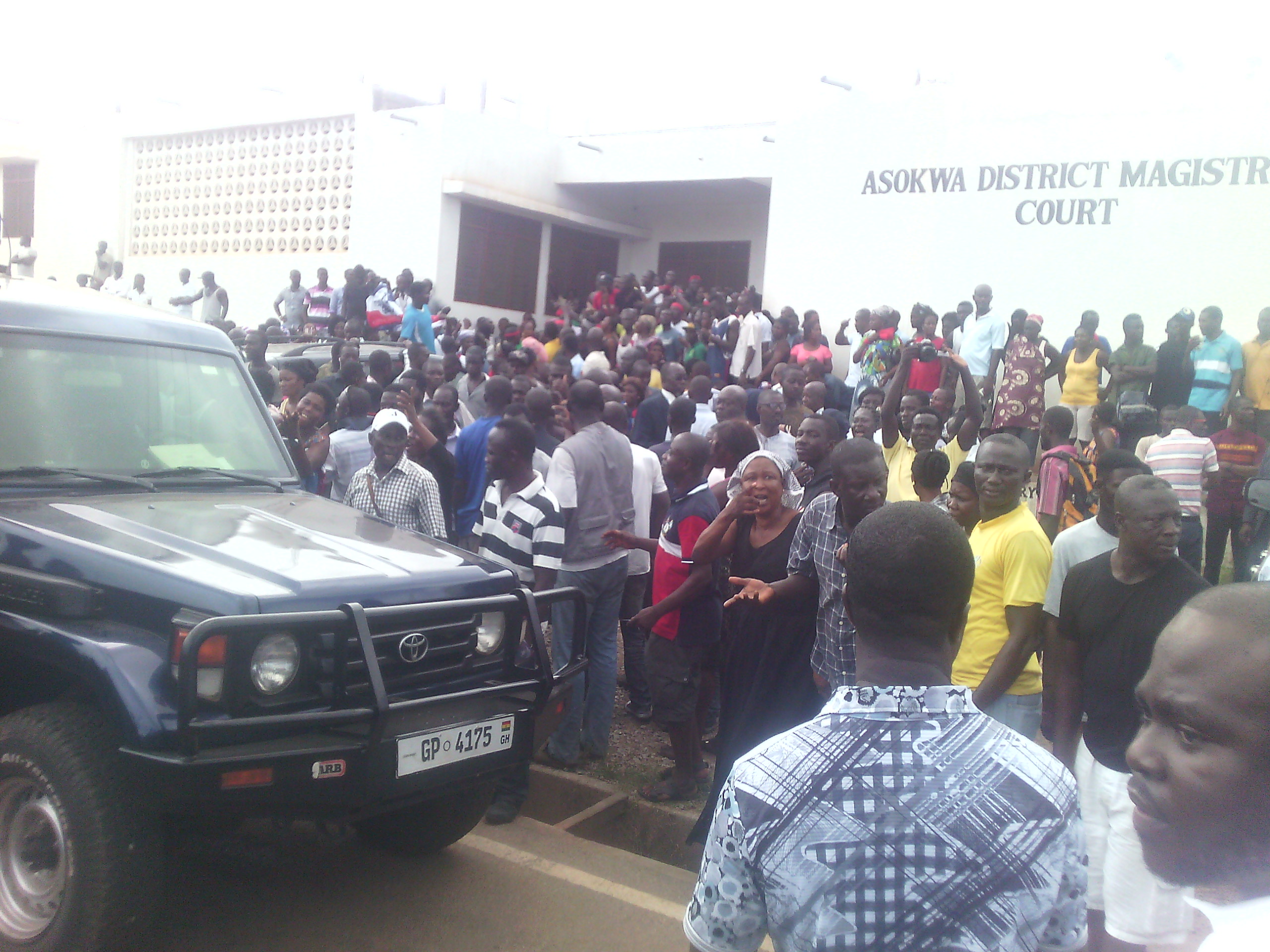 New Patriotic Party Supporters In Ashanti Region at Kumasi Magistrate Court.