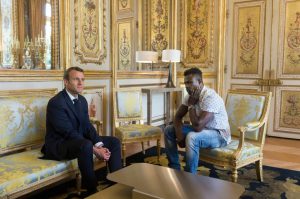 Gassama With French President Macron